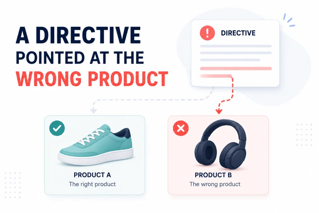 A directive pointed at the wrong product

