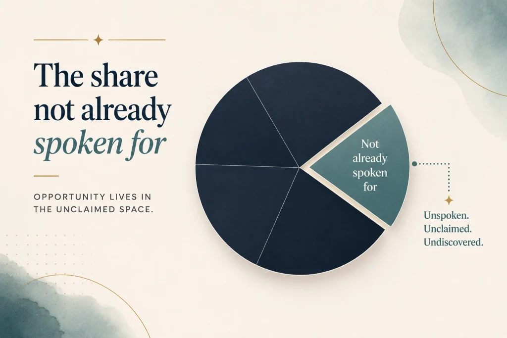 The share not already spoken for

