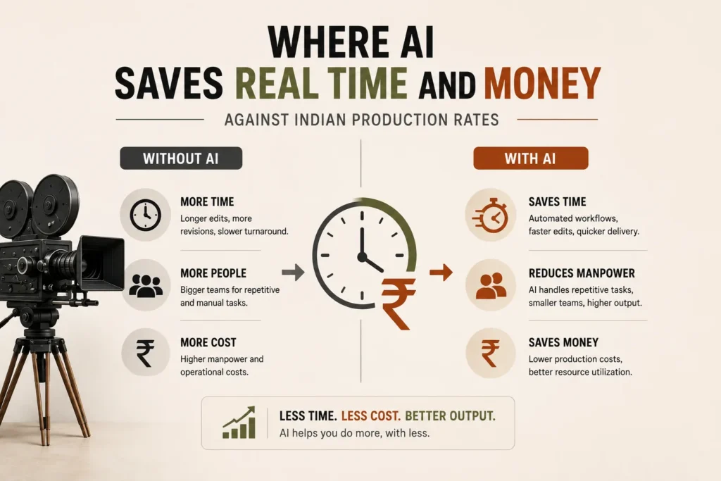 Where AI saves real time and money against Indian production rates