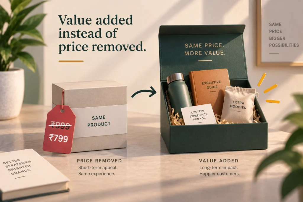 Value added instead of price removed

