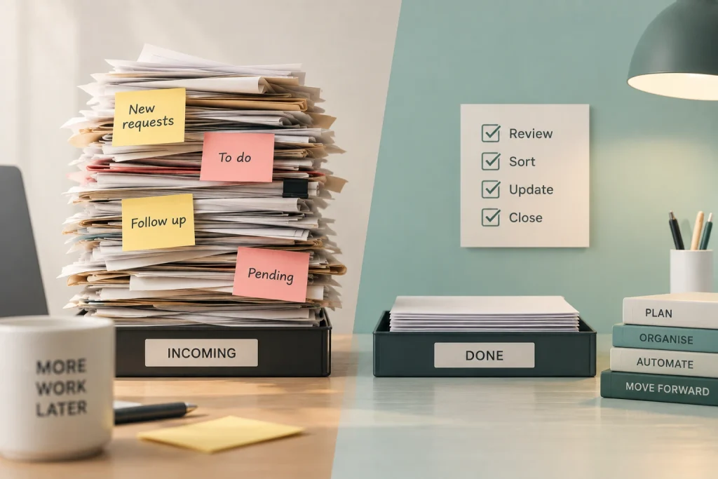 Work that accumulates against work that tidies