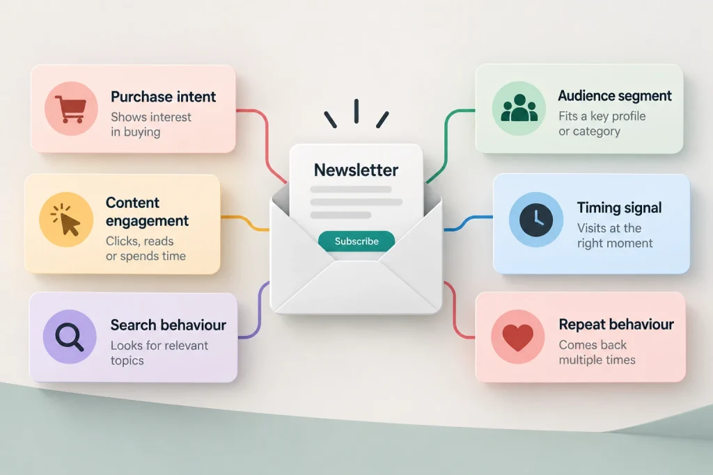 Six behavioural triggers against one newsletter

